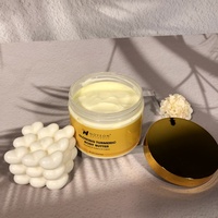 Produits de soin de la peau en gros, beurre de karité pur biologique personnalisé, gommage corporel au curcuma, recette éclatante à prix avantageux