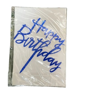 Hot Selling Custom Multi-color Size <b>Baking</b> Decoration Party Birthday Wedding Cake Toppers - Product Image 1