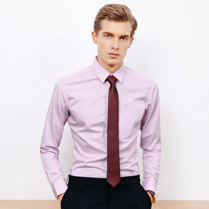 Formal Blue Color Twill Fabric Cotton Material Button Up Long Sleeve Plus Size Shirts