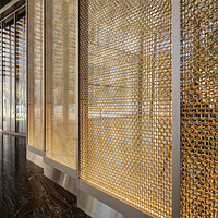 Maille métallique décorative de haute qualité Yuchen pour portes d'armoires – Idéale pour la décoration de restaurants