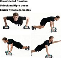 Support de pompes en forme de H en PP+TPE durable et cadre d'entraînement de marque MR pour l'entraînement des muscles des bras et de la poitrine – Vente en gros