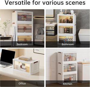 Eco-Friendly PP Injection Molded Rectangle Folding Wardrobe Storage Container >35L Capacity Modern-Style Multi-Use Heavy-Duty - Product Image 5