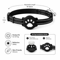 Collier GPS pour animaux de compagnie compatible chats chiens lapins, étanche IP68, traceur extérieur, autonomie de 6 mois, dispositif anti-perte