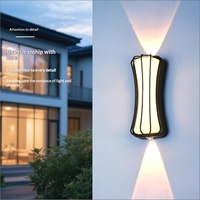 Nouvelle applique murale extérieure en aluminium grand format, étanche, à LED, pour cour, balcon, escalier, couloir, projecteur extérieur
