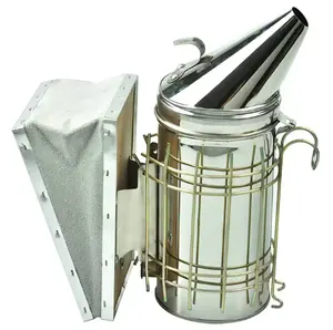 Wholesale Galvanized Iron Stainless Steel Mini Bee Smoker Beehive Smoker Manual Beekeeping Tools Smoking Fuel