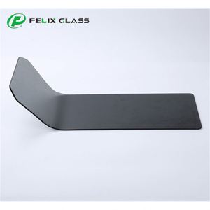 Verre trempé gris courbé sur mesure pour panneau de couverture d'appareil électrique - Product Image 2