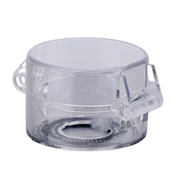 Cache-bouton d'arrêt d'urgence 22-30 mm en PC transparent, protection de sécurité verrouillable anti-manipulation pour interrupteur à bouton-poussoir