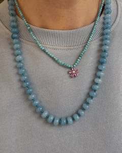 Collana di ciondoli con <span class=keywords><strong>perline</strong></span> con perle d'acqua dolce placcata in oro per donne, - Product Image 4