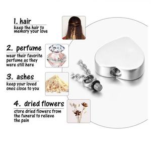 Collier personnalisé en acier inoxydable avec pendentif en forme de cœur, collier commémoratif pour animaux de compagnie, pour femmes, hommes et filles - Product Image 4