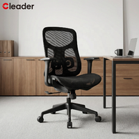 Chaise de bureau ergonomique de luxe moderne et confortable à dossier haut en maille avec siège réglable en hauteur pour usage domestique ou professionnel