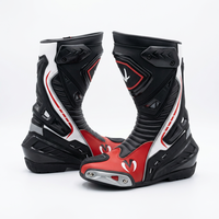 Chaussures de course haute performance en cuir antidérapantes et durables pour homme et femme, mi-mollet, avec fermeture éclair, pour tout-terrain, rouge, noir, blanc, toutes saisons