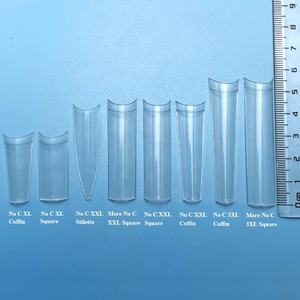 Pontas de unhas quadradas stiletto para unhas, caixa de proteção completa xxl para unhas postiças, 240 peças - Product Image 5
