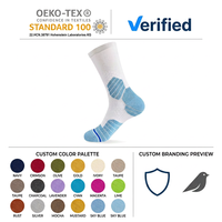 Chaussettes de basketball personnalisées OEM, confortables, avec coussinets en tissu éponge, respirantes, en maille, pour hommes, pour l'exercice