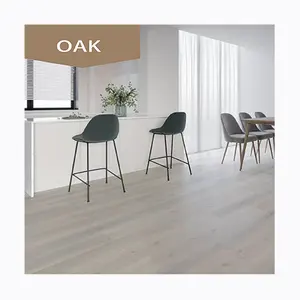 Formaldehit içermeyen meşe ahşap Pisos De Vinilo kat vinil tahta SPC PVC döşeme tıklama kat