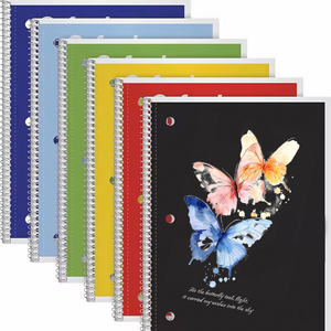 Bán buôn mềm nhựa PP bìa A4 bìa cứng xoắn ốc máy tính xách tay A5 Nhật ký da máy tính xách tay Tạp Chí sketchbooks trường máy tính xách tay - Product Image 1