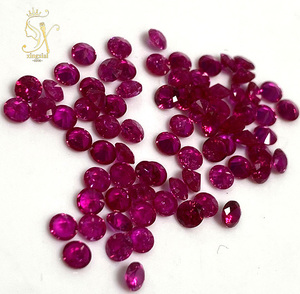 Rubino Sintetico all'Ingrosso da 0,8mm a 2,9mm per Creazione <span class=keywords><strong>di</strong></span> Gioielli, Gemme <span class=keywords><strong>di</strong></span> Laboratorio <span class=keywords><strong>di</strong></span> Piccole Dimensioni, Rubino <span class=keywords><strong>Rosso</strong></span> Taglio Rotondo, Gemma Sfusa - Product Image 1