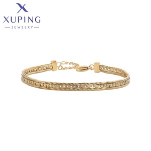 T000959237 XUPING BIJOUX bracelet hip hop chaîne inoxydable dames 14 couleur or homme bijoux <span class=keywords><strong>de</strong></span> luxe bracelet en gros - Product Image 1