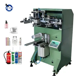 Factory Price Round Bottle Silk Screen Printing Machine For Cosmetic Glass Plastic Tube Water Paper Coffee Cup