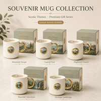 Mug à café en porcelaine fine Premium Dolomiti, emblème alpin italien, avec anse dorée, corps côtelé et cannelé, anti-fuite, compatible lave-vaisselle et micro-ondes