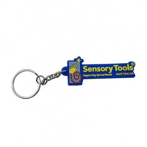 New Design Custom Logo Silicone Keychain Soft PVC <b>Rubber</b> <b>Key</b> <b>Chain</b> for Promotion - Product Image 4