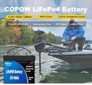 10 + 년 보증 12V 16V 24V 36V 블루 치아 저온 보호 LiFePO4 400A BMS 6000 + 딥 사이클 리튬 이온 마린 배터리 - Product Image 3