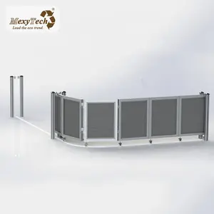 MexyTech Mecofence Porte coulissante automatique pliante en bois composite WPC - Product Image 4