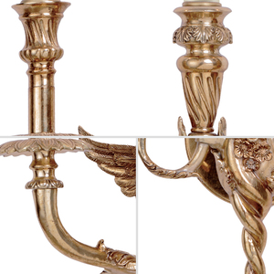 Customizable French Style Classic Antique Brass Angel <strong>Candle</strong> <strong>Wall</strong> <strong>Lights</strong> Indoor - Product Image 6
