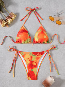 Fabricant de maillots de bain OEM 2025, bikini et maillots de bain, bikini sexy pour femmes, maillot de bain à nouer, tie-dye, ensemble de bikinis personnalisés - Product Image 5