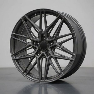 Jantes en alliage forgé 21 22 pouces à rayons croisés Graphite foncé 5x112 Concave Neuves pour M8 M5 G90 Mercedes <span class=keywords><strong>AMG</strong></span> Aftermarket - Product Image 3