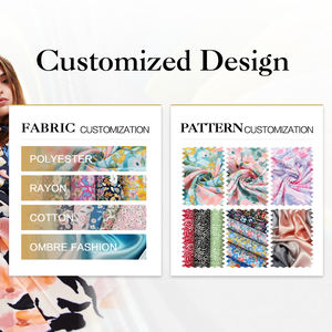 Tela de Nailon y Rayón <span class=keywords><strong>Crespo</strong></span> de 125 g/m² con Estampado Floral Digital, Diseño Personalizado, Venta al Por Mayor de Fábrica - Product Image 5