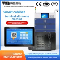 Système de terminal intelligent pour armoire, tablette Android embarquée entièrement fermée, écran tactile tout-en-un de qualité industrielle