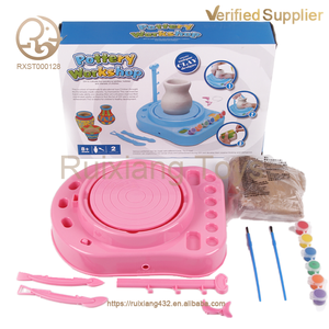 Atelier de poterie électrique en plastique d'approvisionnement d'usine jouet enfants bricolage expériences éducatives de <span class=keywords><strong>chimie</strong></span> STEM ensembles de jeu amusants - Product Image 3