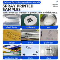Impresora de Etiquetas de Inyección de Tinta Portátil Inteligente de 12,7 mm para Imprimir Fecha, Código QR Industrial, Número de Lote, Caja de Embalaje Exterior de Cartón