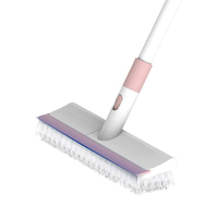 Nouveau chaud salle de bain mur sol brosse longue poignée douche carrelage outil de nettoyage