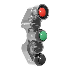 Interrupteur de guidon droit pour Suzuki GSX-R1000 (trous universels) (titane) - Product Image 3