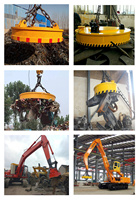 Mejor precio Chatarra 5 Ton 3 Ton 1 Ton Imán de elevación electromagnético para excavadora