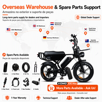 Vélo électrique VOMO X90MAX avec batterie au lithium 28Ah, moteur 48V 250W, pneus larges, entrepôt AU EU USA