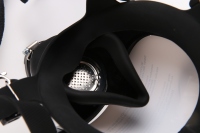 Masque à gaz de protection Masque facial en silicone PC noir Masque à gaz complet en silicone avec lentille anti-buée