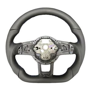 Volante de cuero personalizado para Volkswagen, VW, Golf 7, MK7, MK7.5, GTI <span class=keywords><strong>R</strong></span>, GTD, GTE, Polo, GTI, Scirocco, 2015, 2016 - Product Image 1