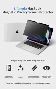 LFD2554 Factory Supply 2023 New Upgrade Magnetic Glass Screen Protector For Macbook Pro 16 17 Inch Air 13