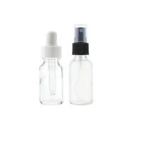 Flacons compte-gouttes en verre Boston transparent, ambré, vert 15ml/30ml/60ml/120ml (1oz/2oz/4oz/8oz) sérigraphiés, certifiés ISO9001, essentiels