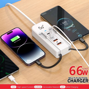 Nouvel adaptateur de <span class=keywords><strong>chargeur</strong></span> secteur USB-C double USB 4 ports, tête de charge 5.1A pour téléphones <span class=keywords><strong>Apple</strong></span> et Android, <span class=keywords><strong>prise</strong></span> murale - Product Image 6