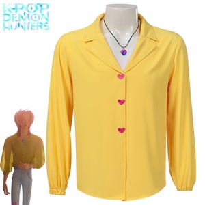 Nouveau produit : Tenue de cosplay Hunter Girl Group <span class=keywords><strong>Shaga</strong></span> Boy Demon Group Jinu Baby Abby - Chemise imprimée de fleurs pour cosplay d'anime - Product Image 2