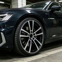 Jante en alliage forgée sur mesure 1 pièce, 5 trous, finition noire usinée, pour voiture de tourisme et véhicule électrique, 15 à 26 pouces Y000