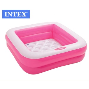 Piscine <span class=keywords><strong>gonflable</strong></span> portable pliable <span class=keywords><strong>carrée</strong></span> <span class=keywords><strong>Intex</strong></span> 57100, piscine pour bébé, spa pour enfants - Product Image 2