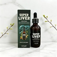 Gouttes liquides pour le foie à base de chardon-marie, soin hépatique à base de plantes, spécial pour les travailleurs de nuit, approvisionnement transfrontalier