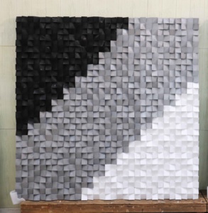 Rilievo Geometryczny pittura Wall Art cubi 3D opere d'arte in legno <span class=keywords><strong>soggiorno</strong></span> Decor dipinti geometrici scultorei in <span class=keywords><strong>bianco</strong></span> <span class=keywords><strong>e</strong></span> <span class=keywords><strong>nero</strong></span> - Product Image 2