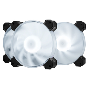 Aigo — boîtier ventilateur pour <span class=keywords><strong>PC</strong></span> de jeu 120mm, personnalisé, éclairage LED, blanc, RGB, DC 12V - Product Image 1