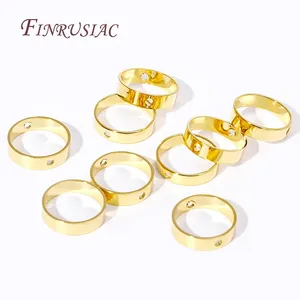 <span class=keywords><strong>Perline</strong></span> Rotonde Placcate in Oro 18K con Foro per Creazione di Gioielli Fai-da-Te, Bracciali, Orecchini e Collane - Product Image 3