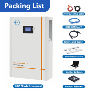 Best Selling for 51.2V 50-300Ah Wall <b>Mounted</b> Home Solar Energy Storage <b>Battery</b> IP65 CAN Communication - Product Image 3